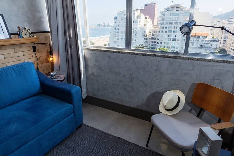 APARTAMENTO INTEIRO LOCALIZADO EM COPACABANA VISTA PARA MAR