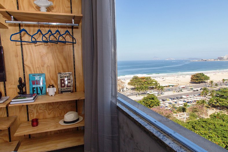 APARTAMENTO INTEIRO LOCALIZADO EM COPACABANA VISTA PARA MAR